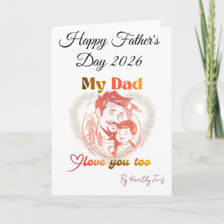 Tarjeta diseño de cartel del día del padre