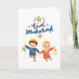 Tarjeta Diseño de Celebración Cálida de Eid