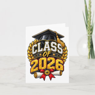 Tarjeta Diseño de Celebración de Graduación de la Clase de