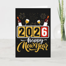 Diseño de celebración "Feliz Año Nuevo 2026" 