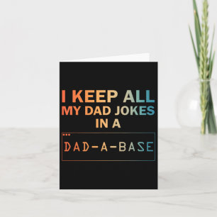 Tarjeta Diseño de chistes de papá para hombres base de dat