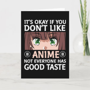 Tarjeta Diseño de Cita de Anime Buen Gusto de Anime