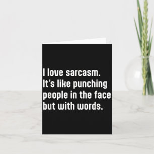 Tarjeta Diseño de cita de humor sarcástico divertido para 