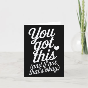 Tarjeta Diseño de cita motivacional 'Tú puedes'