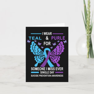 Tarjeta Diseño de conciencia para la prevención del suicid