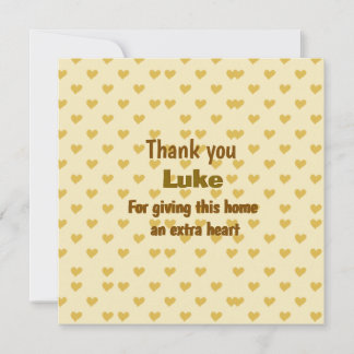 Tarjeta Diseño de corazón personalizado Gracias
