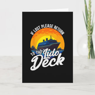Tarjeta Diseño de crucero para amante de los cruceros - Re