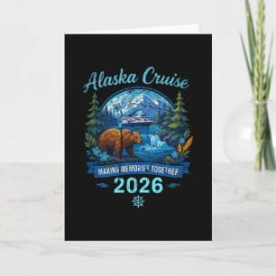 Tarjeta Diseño de crucero por Alaska 2026 creando recuerdo