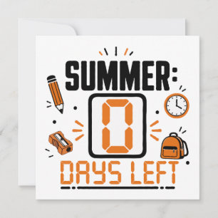 Tarjeta Diseño de cuenta regresiva para el último día de e
