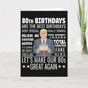 Tarjeta Diseño de cumpleaños 80 - Cumpleaños con divertida