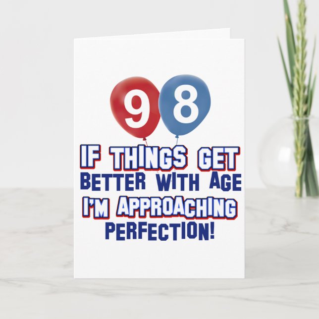 Tarjeta Diseño de cumpleaños de 100 años (Anverso)