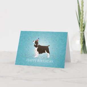 Tarjeta Diseño de cumpleaños de English Springer Spaniel