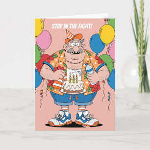 Tarjeta Diseño de cumpleaños de entrenador de boxeo hombre