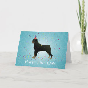 Tarjeta Diseño de cumpleaños de Rottweiler