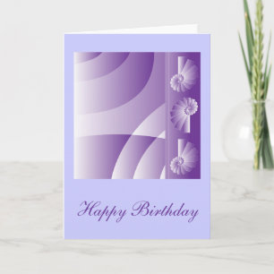 Tarjeta Diseño de "cumpleaños feliz" de Lilac