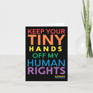 Tarjeta Diseño de derechos humanos resiste a la campaña an