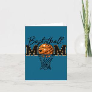 Tarjeta Diseño de día de juego de baloncesto de mamá de ba