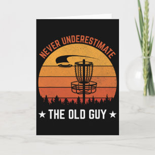 Tarjeta Diseño de Disc Golf para hombres amantes del Disc 