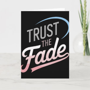 Tarjeta Diseño de disco de golf Trust The Fade con estilo 
