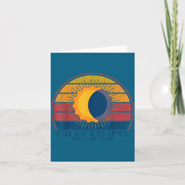 Tarjeta Diseño de Eclipse Solar Total Eclipse Solar (Anverso)