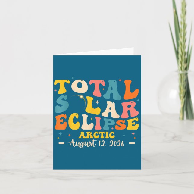 Tarjeta Diseño de Eclipse Solar Total Eclipse Solar (Anverso)