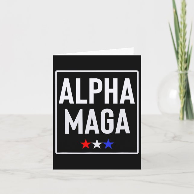 Tarjeta Diseño de elecciones Alpha Mega Trump 2024 (Anverso)