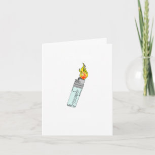 Tarjeta Diseño de encendedor y llama