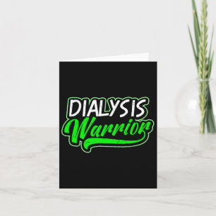 Tarjeta Diseño de enfermedad renal Diálisis regalo de guer
