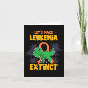 Tarjeta Diseño de extinción de leucemia por diversión