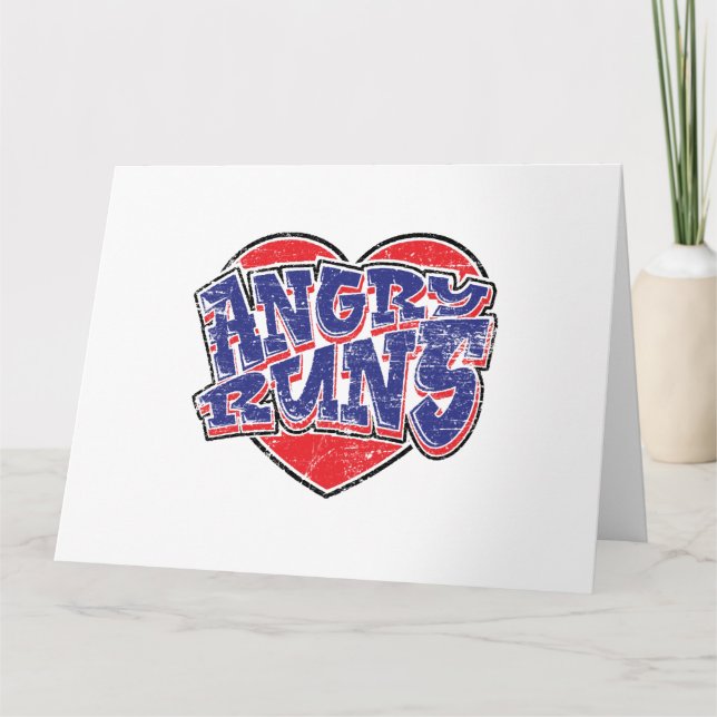Tarjeta Diseño de fans de Angry Runs v2 (Anverso)