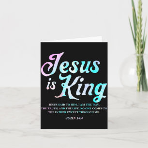 Tarjeta Diseño de fe Jesús Rey Juan 14 6