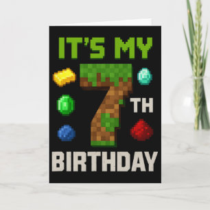 Tarjeta Diseño de fiesta de cumpleaños para niños gamers p