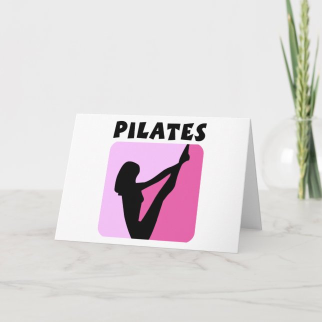 Tarjeta ¡Diseño de figuras de pilates! (Anverso)