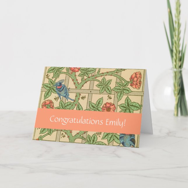 Tarjeta Diseño de fondo de escritorio clásico de William M (Anverso)