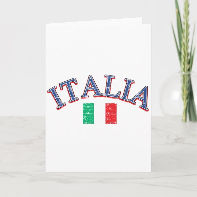 Tarjeta Diseño de fútbol en Italia (Anverso)