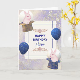 Tarjeta diseño de gaviota de gaviota real gorra de conejo 