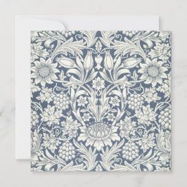 Tarjeta Diseño de girasol (por William Morris)