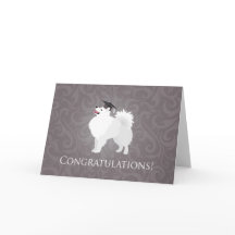 Diseño de graduación de perro esquimal estadounide