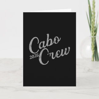 Tarjeta Diseño de Grupo de Vacaciones en Cabo 2026 Tripula