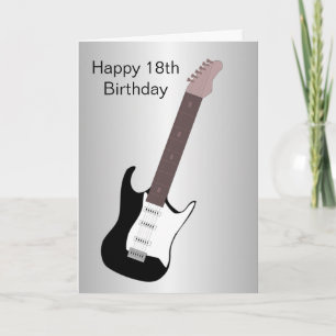 Tarjeta Diseño de guitarra eléctrica Personalizado 18º cum