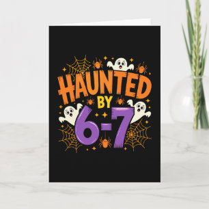 Tarjeta Diseño de Halloween Embrujado 67 Seis Siete Meme 1