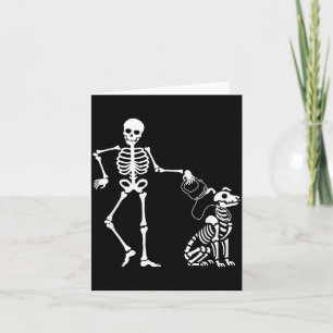 Tarjeta Diseño de Halloween espeluznante y espantoso esque