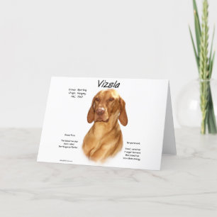 Tarjeta Diseño de historial de Vizsla