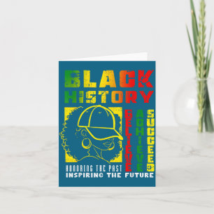 Tarjeta Diseño de Historias Negras Cree Logra Triunfa