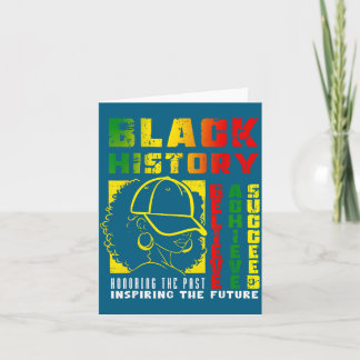 Tarjeta Diseño de Historias Negras Cree Logra Triunfa