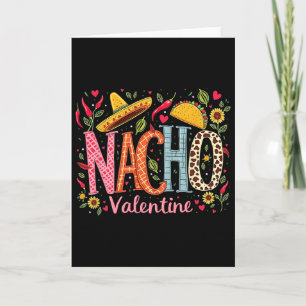 Tarjeta Diseño de humor de comida mexicana divertida Nacho