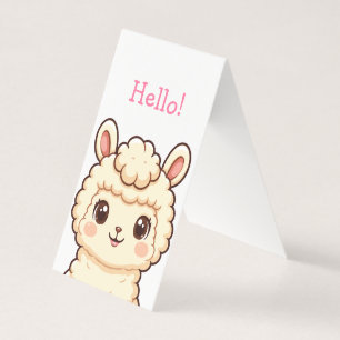 Tarjeta Diseño de ilustración de llama linda