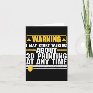 Tarjeta Diseño de impresión 3D para hombres y mujeres Impr