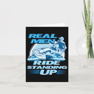 Tarjeta Diseño de jet ski para hombres de verdad que van d