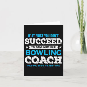 Tarjeta Diseño de juego de boliche divertido para entrenad